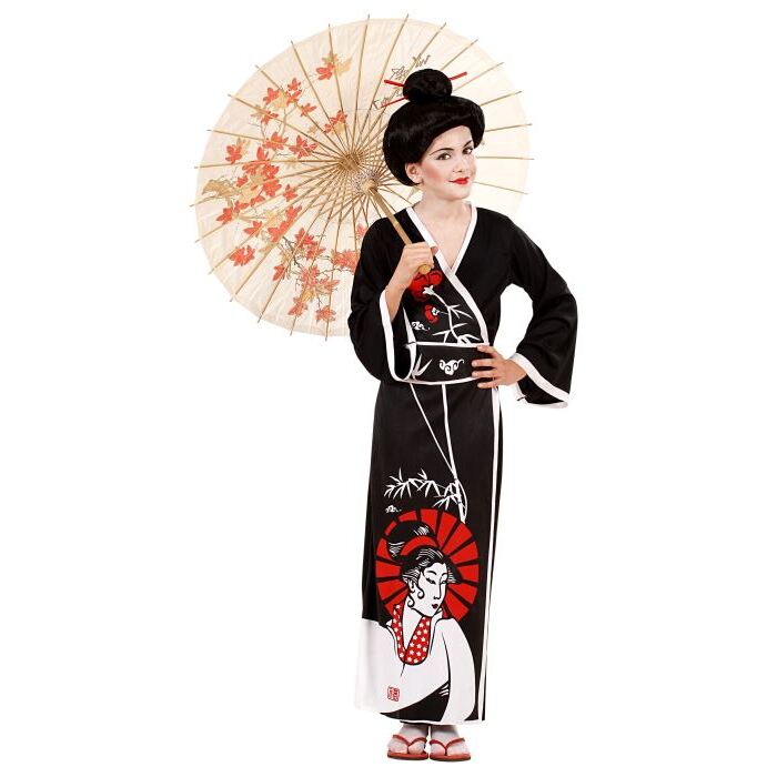 Geisha  Kimono, Belt, Chopsticks 