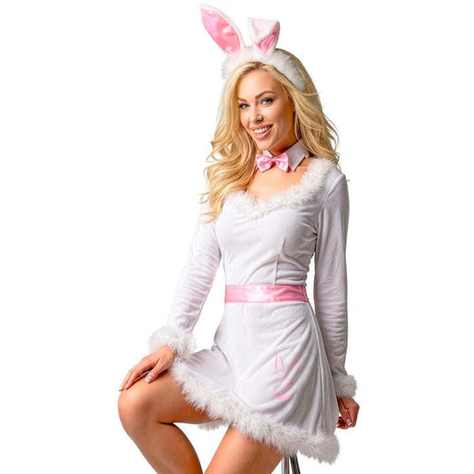 Bunny  Dress, Belt, Collar With Bow Tie, Ears 