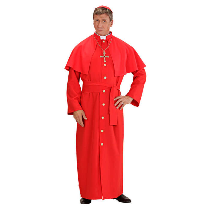 Red Cardinal  Robe, Tippet, Belt, Skull Cap 