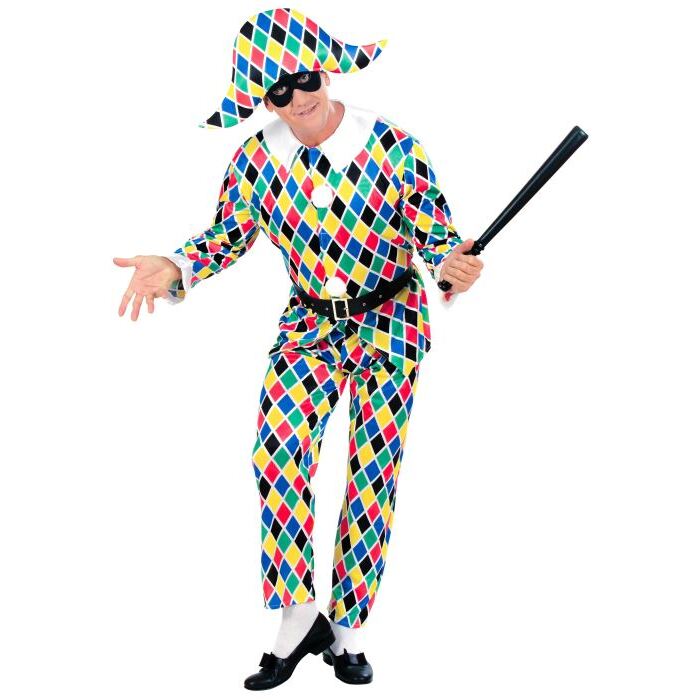 Harlequin  Jacket, Pants, Belt, Hat 