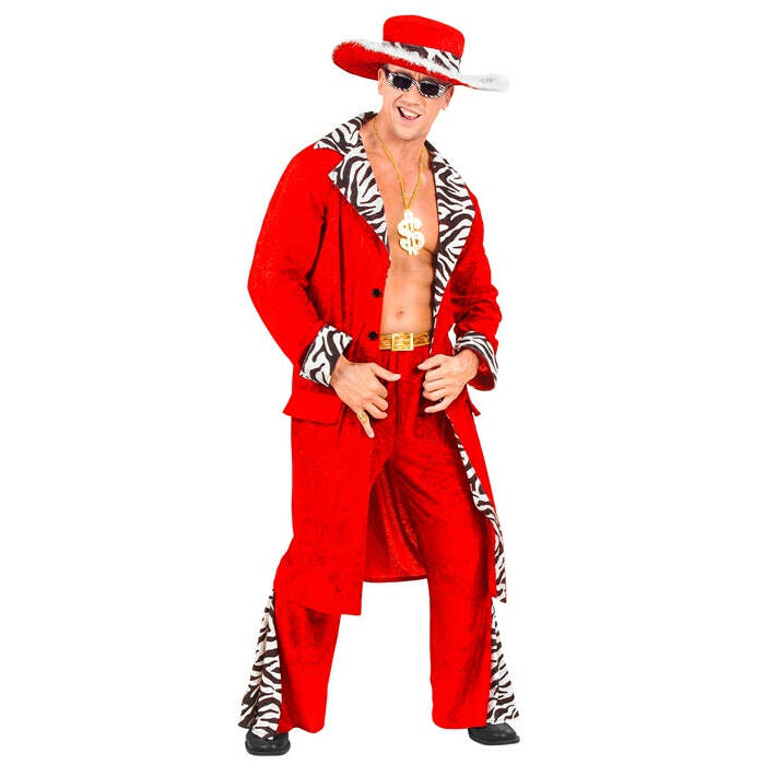 King Of Pimps Velvet  Jacket, Pants, Belt, Hat 