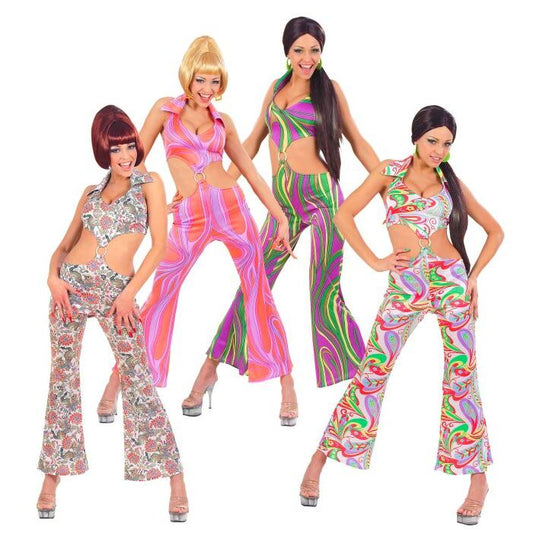 70S Fever 4 Colors Ass.  Jumpsuit 