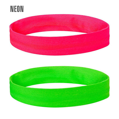Set Of 2 Neon Headwraps