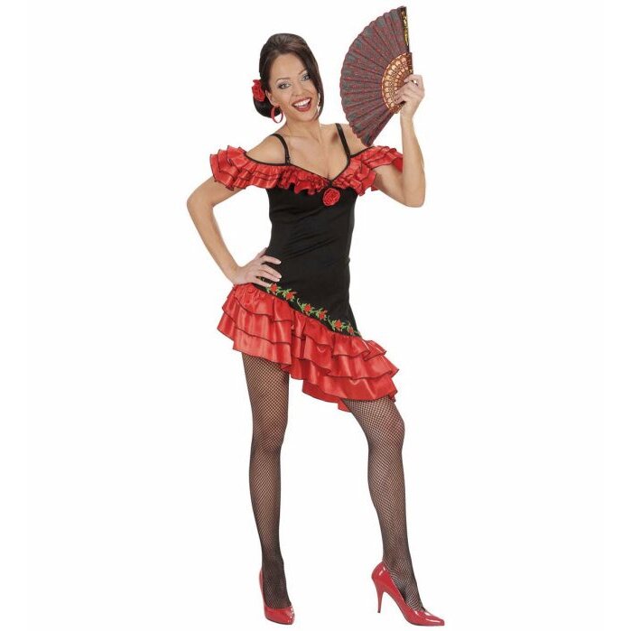 Senorita  Dress, Rose Hair Clip 
