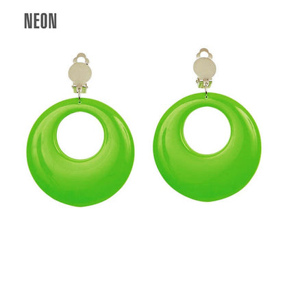 Pair Of Neon Green Earrings