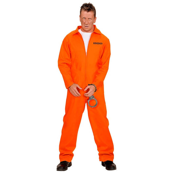 Inmate  Overalls, Handcuffs 