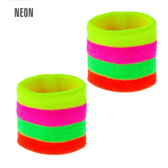 Pair Of Multicolor Neon Wristbands