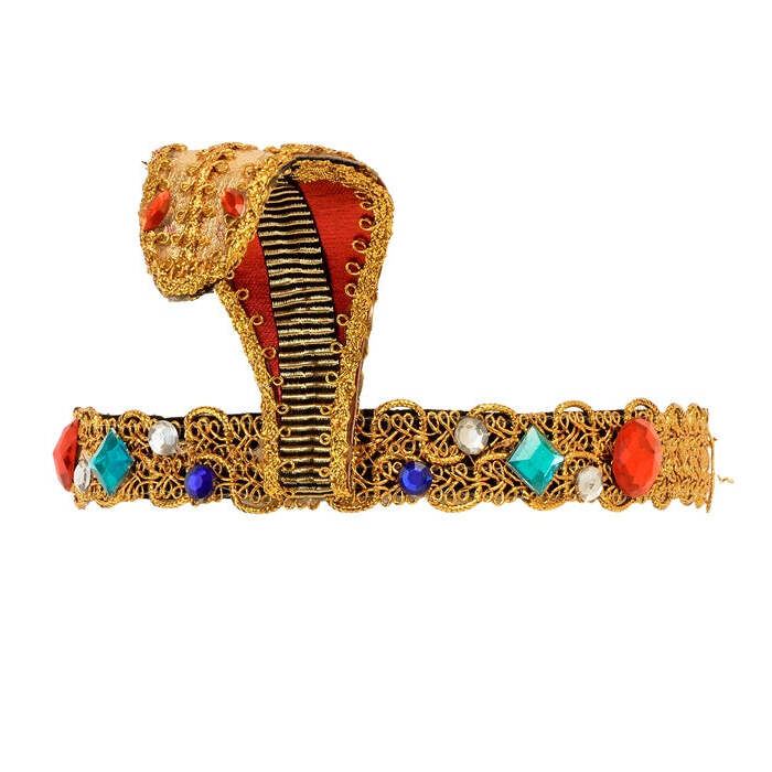 Deluxe Egyptian Snake Headband With Gems