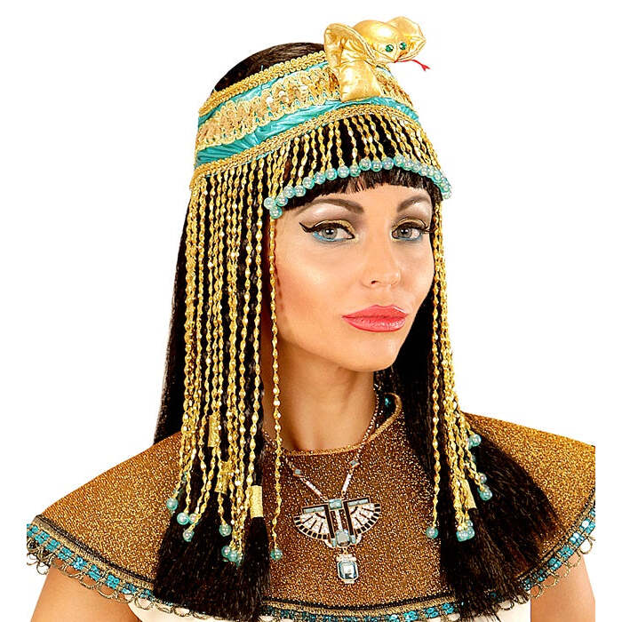 Deluxe Egyptian Beaded Snake Headpiece