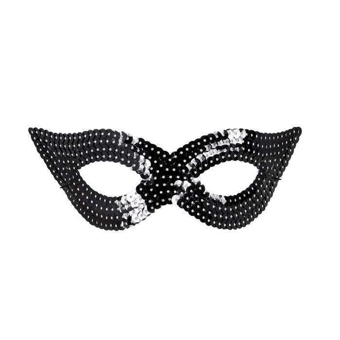 Black Sequin Eyemask