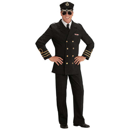 Navy Officer  Jacket, Mock Shirt With Tie, Pants, Hat 