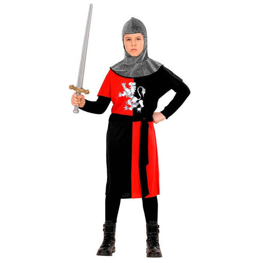 Medieval Warrior - Red  Coat, Belt, Hood 