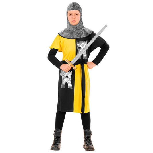 Medieval Warrior - Yellow  Coat, Belt, Hood 