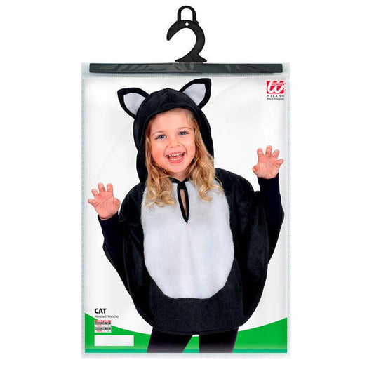 Plush Cat  Hooded Poncho 