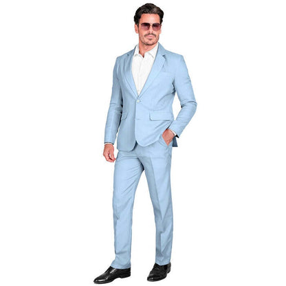 Baby Blue Party Fashion Suit  Jacket, Pants 