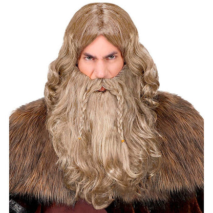 Viking Wig With Beard & Moustache In Box