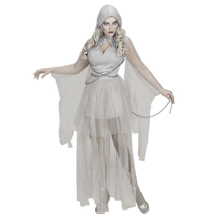 Chained Ghostly Spirit  Hooded Dress, Chains 