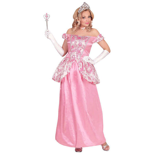 Charming Princess  Dress With Crinoline Underskirt, Gloves, Choker, Tiara 
