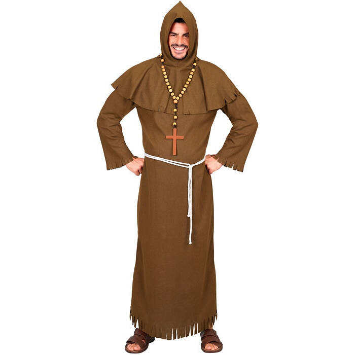 Historical Monk  Robe, Belt, Hood  Heavy Weave Fabric