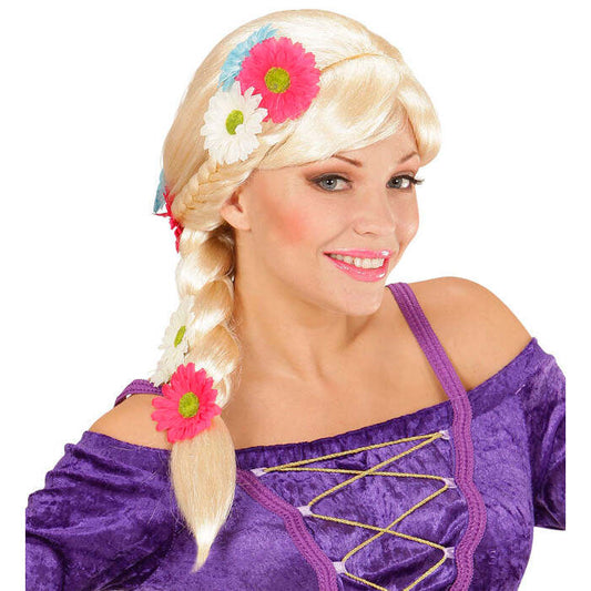 Rapunzel Wig With Flowers In Box