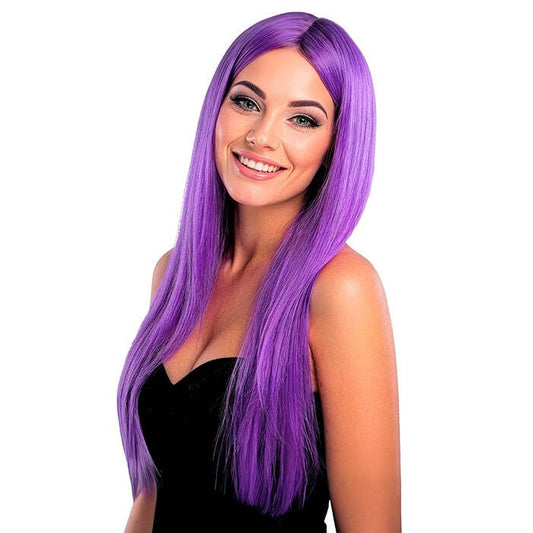 Purple Glamour Wig In Polybag