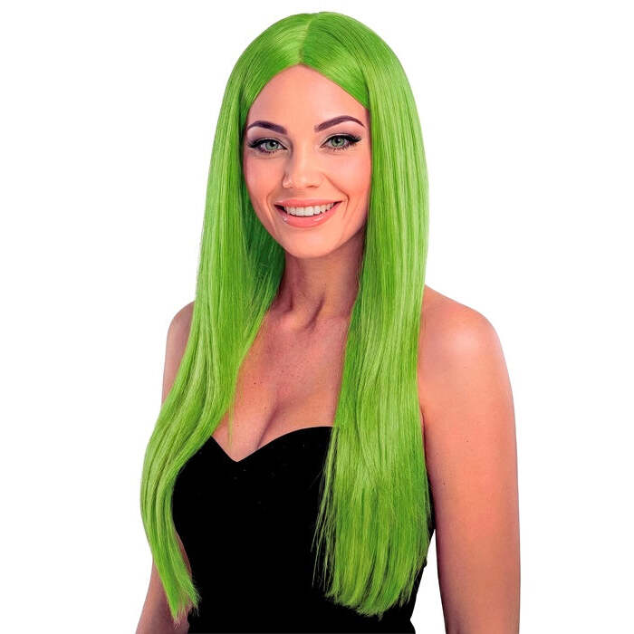 Green Glamour Wig In Polybag