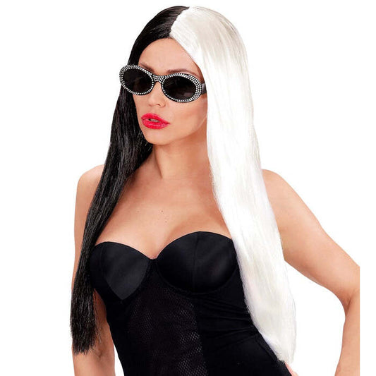 Black/White Demonia Wig In Polybag