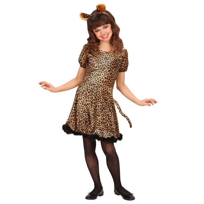 Leopard  Dress With Tail, Ears 