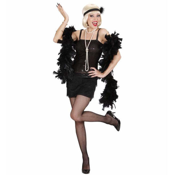 Flapper  Dress, Headband With Feather 