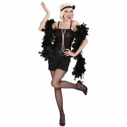 Flapper  Dress, Headband With Feather 