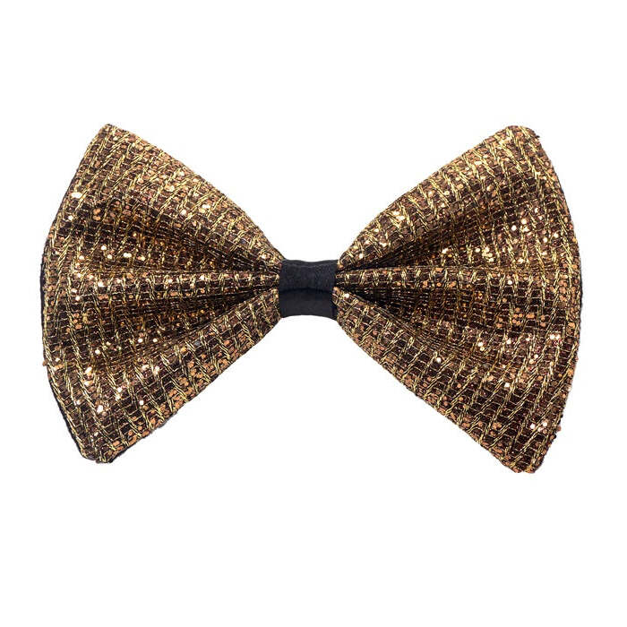 Gold Square  Bow Tie