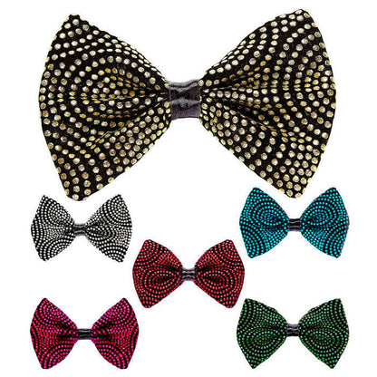 Metallic Polka Dots Bow Tie  6 Colors Ass.