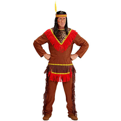 Indian  Coat, Pants, Headband With Feather 