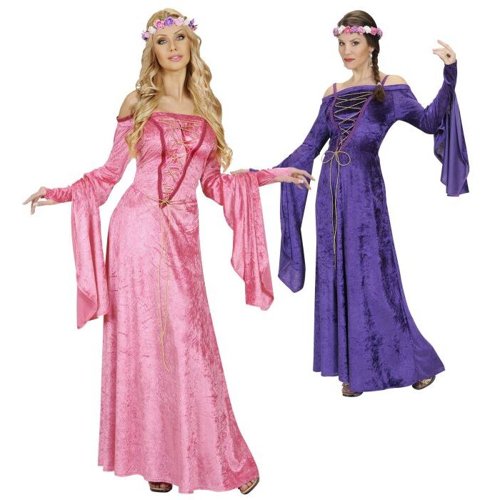 Fair Maiden Velvet - 2 Colors Ass.  Dress, Headpiece 
