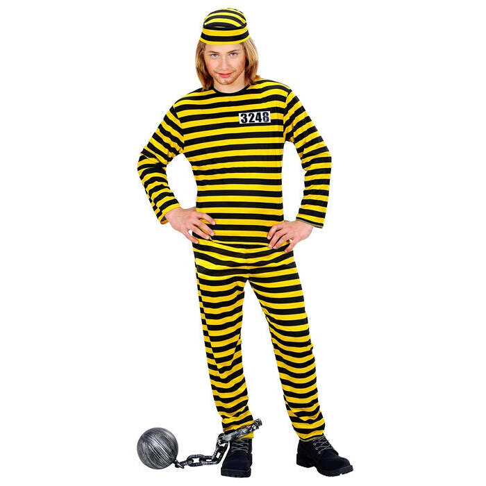 Convict Yellow/Black  Coat, Pants, Hat 