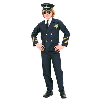 Pilot  Jacket, Mock Shirt With Tie, Pants, Hat 