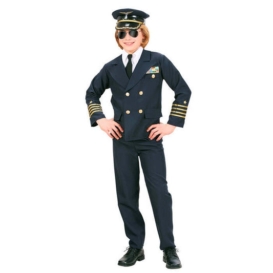Pilot  Jacket, Mock Shirt With Tie, Pants, Hat 