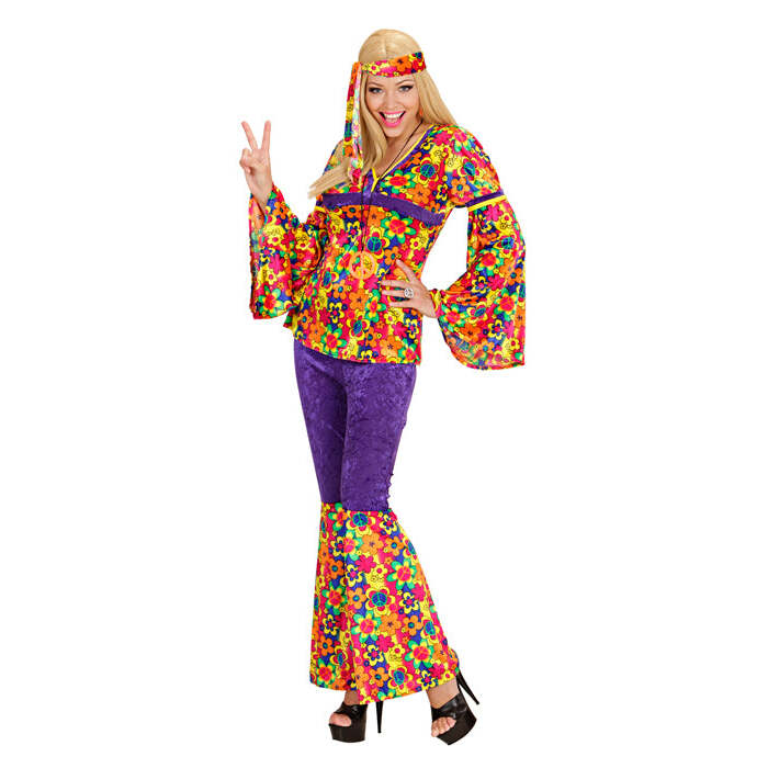 Hippie Girl Velvet  Shirt, Pants, Headband 