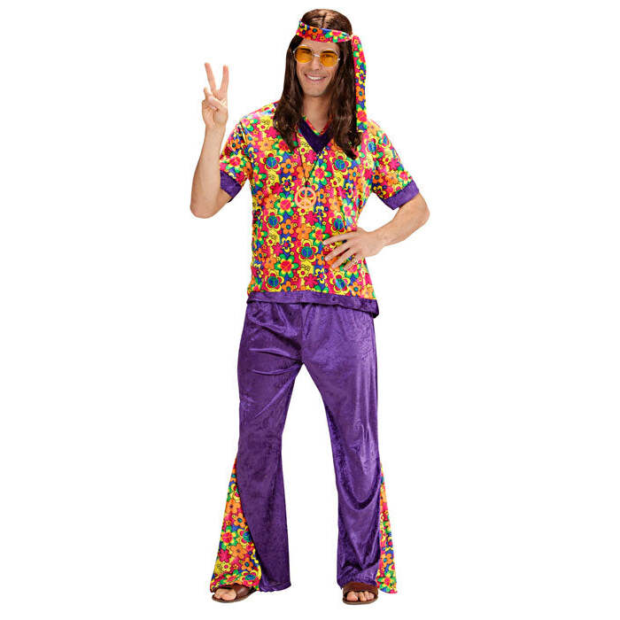Hippie Dude Velvet  Shirt, Pants, Headband 