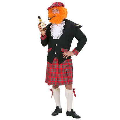 Scotsman  Jacket, Jabot, Kilt, Bows For Socks, Hat 
