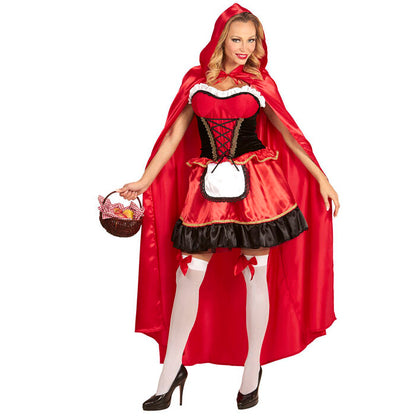 Red Capelet  Dress, Hooded Cape 
