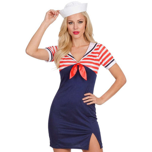 Sailor Girl  Dress, Mini Hat 