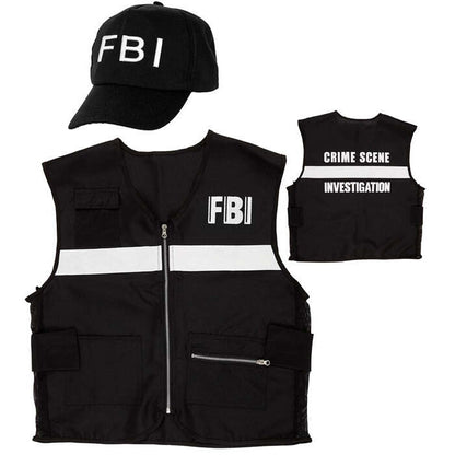 Fbi Crime Scene Investigator  Vest, Cap 