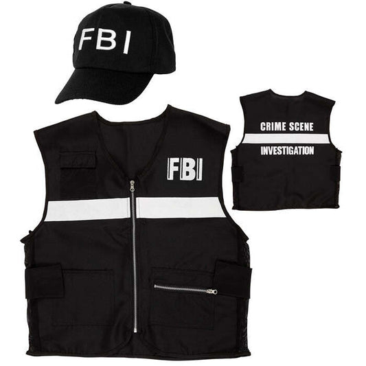 Fbi Crime Scene Investigator  Vest, Cap 