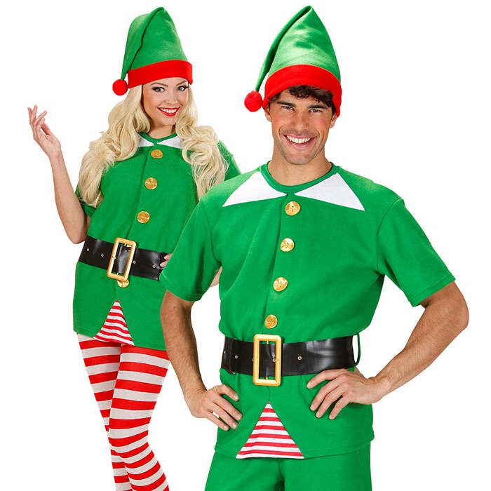 Santa'S Little Helper Elf  Shirt, Belt, Hat 