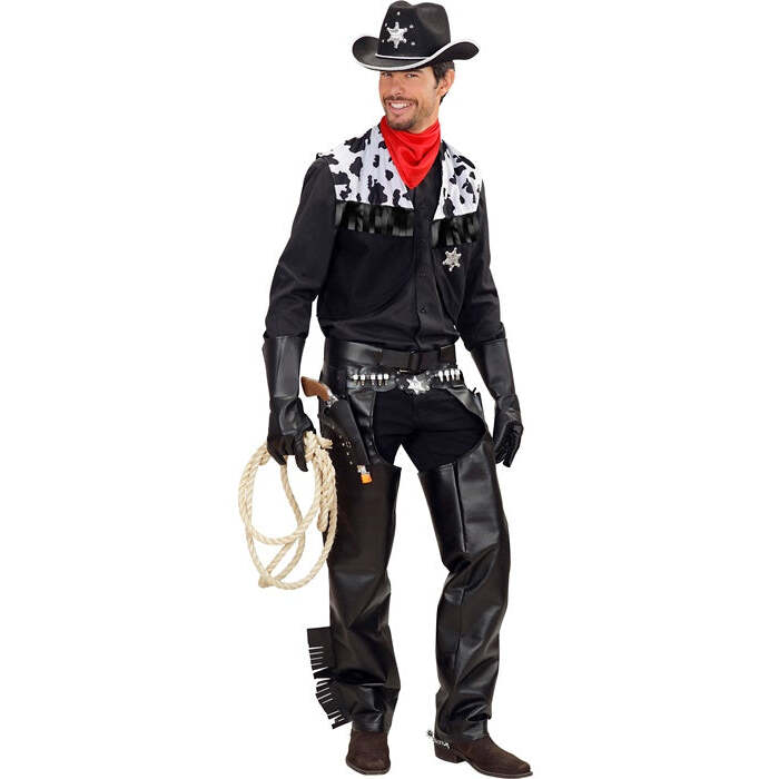 Rodeo Cowboy  Vest, Chaps, Belt, Bandana 