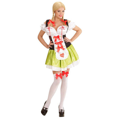 Bavarian Beer  Dress, Bow Hair Clips 