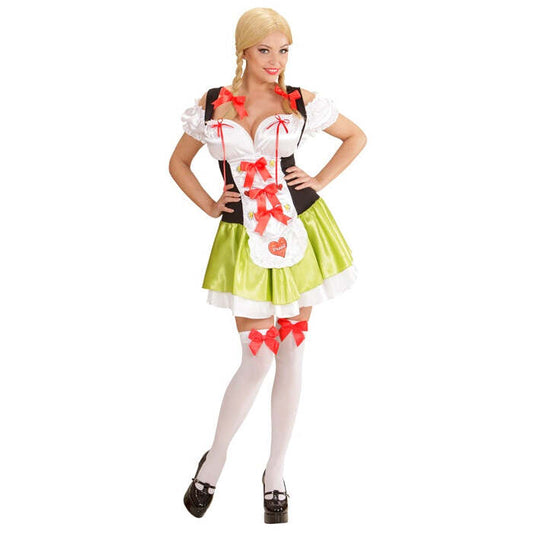 Bavarian Beer  Dress, Bow Hair Clips 