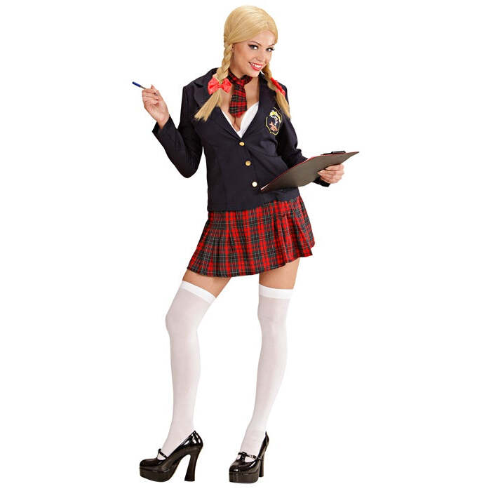 College Girl  Jacket, Tie Top, Skirt, Tie 