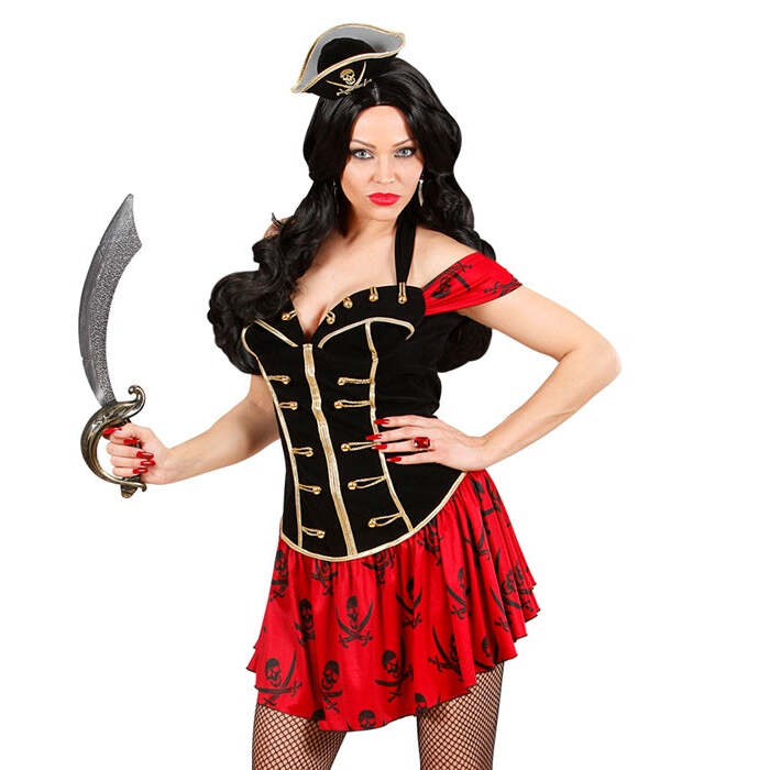 Buccaneer Girl  Dress, Mini Tricorn Hat 